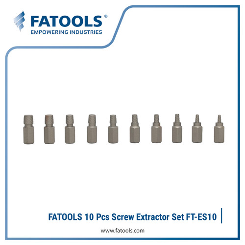 [EZM.0802601] FATOOLS ES10 10 Pcs Screw Extractor Set Pembuka Baut Skrup Bor Balik