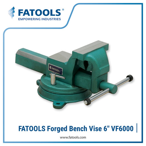 [EZM.0802654] FATOOLS VF6000 Forged Bench Vise 6" Open 6" Catok Ragum