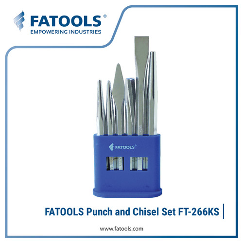 [EZM.0802673] FATOOLS 266KS - PUNCH AND CHISEL SET ISI 6 PCS