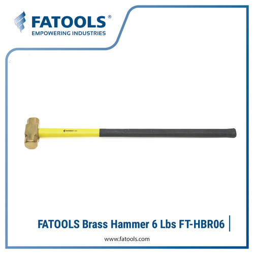 FATOOLS HBR06 Brass Sledge Hammer 6 Lbs Palu Kuningan Godem 3 Kg Bodem