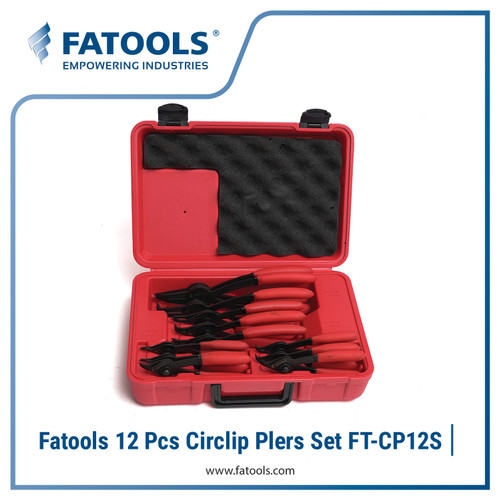 [EZM.0802730] FATOOLS CP12S - 12PC INT & EXT SNAP RING PLIERS CONTENT 12PCS