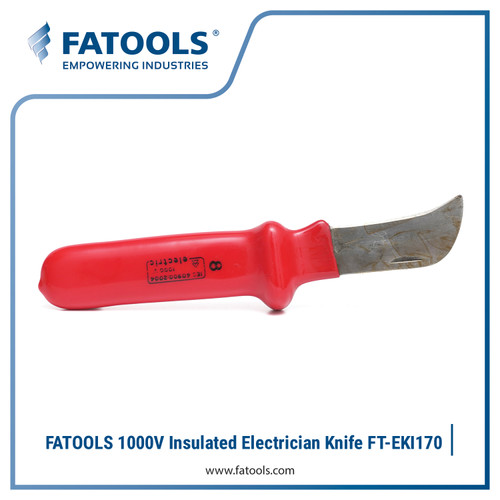 [EZM.0802742] FATOOLS EKI-170 1000V Insulated Electrician Knife 5.1/2" Pisau Listrik