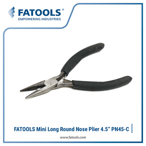 [EZM.0802772] FATOOLS PN45-C Mini Long Nose Plier 4.5" Tang Runcing Spring Auto