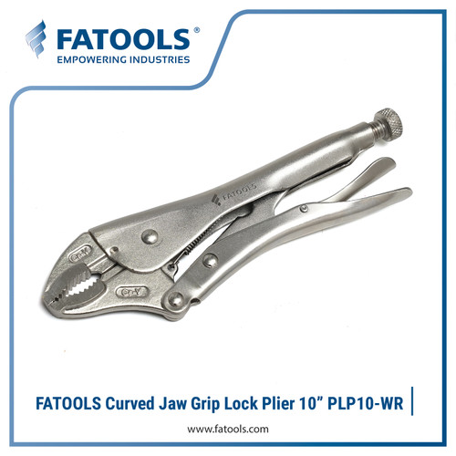 [EZM.0802781] FATOOLS PLP10-WR Curved Jaw Grip Lock Plier 10" Tang Stel Buaya Jepit