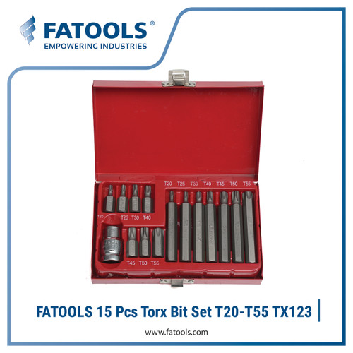 [EZM.0802798] FATOOLS FT-TX123 - TORX BIT SET T20-T55 ISI 15PCS