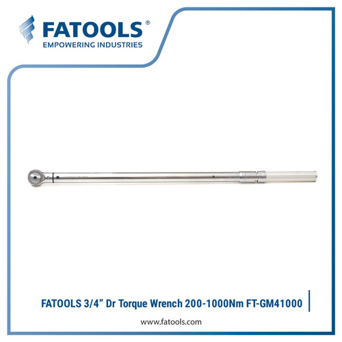 [EZM.0802815] FATOOLS GM41000 3/4" Dr Torque Wrench 200-1000Nm Kunci Momen Torsie