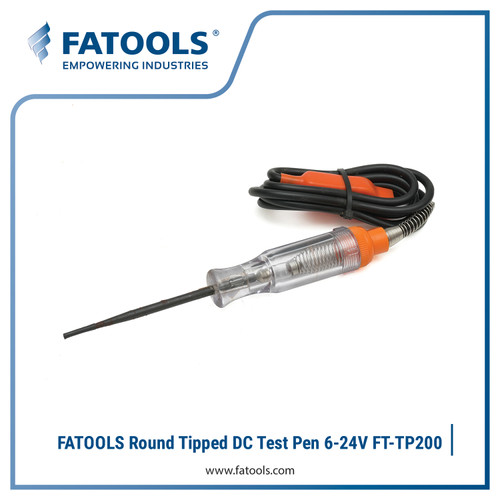 [EZM.0802807] FATOOLS TP200 Round Tipped DC Testpen 6V 24V Obeng Listrik