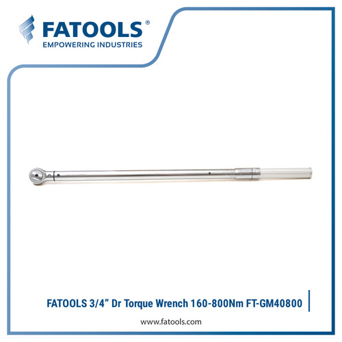 [EZM.0802816] FATOOLS GM40800 3/4" Dr Torque Wrench 160-800Nm Kunci Momen Torsi