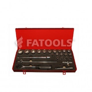 [EZM.0802819] FATOOLS S12925A - 1/2" SOCKET 5/16~1.1/4" ISI 25PCS 12 PT