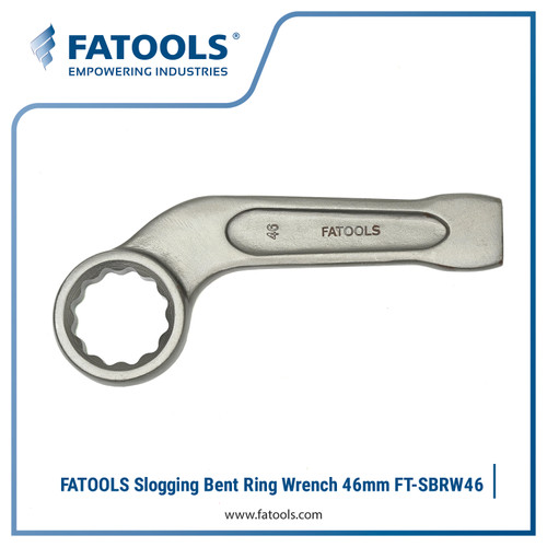 [EZM.0802864] FATOOLS SBRW-46 Bent Slogging Ring Wrench 46mm Ring Pukul Bengkok