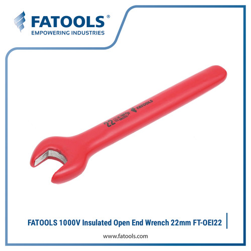 [EZM.0802880] FATOOLS OEI22 1000V Open End Wrench 22mm Spanner Kunci Pas Listrik PLN
