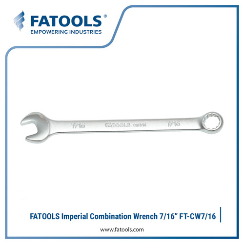 [EZM.0802907] FATOOLS CW-7/16 Inch Combination Wrench 7/16" Kunci Ring Pas CrV