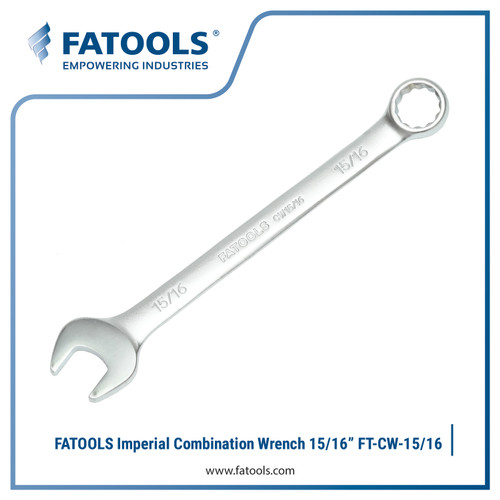 [EZM.0802900] FATOOLS CW-15/16 Combination Wrench Inch 15/16" Imperial Inch Ring Pas