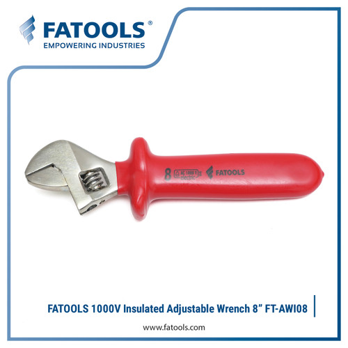 [EZM.0802913] FATOOLS AWI08 1000V Adjustable Wrench 8" Kunci Inggris Listrik Isolasi