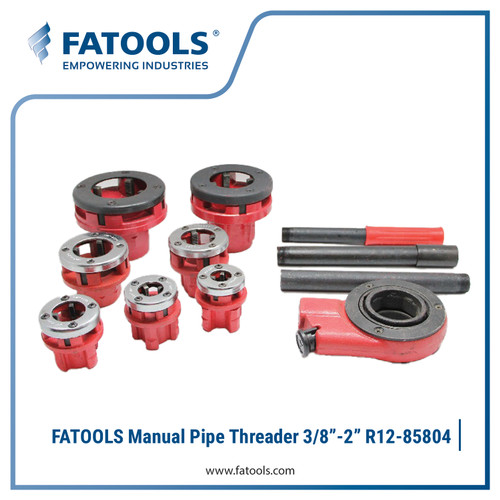[EZM.0802949] FATOOLS R12-85804 Manual Pipe Threader 3/8" -2" BSPT Alat Senai Pipa