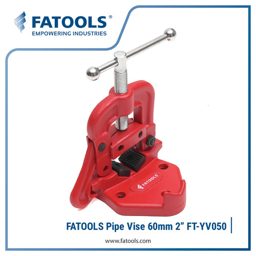 [EZM.0802956] FATOOLS YV050 Pipe Vise 2" 60mm Catok Ragum Pipa Bench Yoke