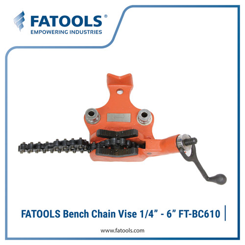 [EZM.0802959] FATOOLS BC610 - TOP SCREW BENCH CHAIN VISE SIZE 1/4-6"