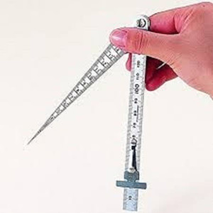 [62612] Penggaris Stainless Steel 15 cm 62612 SHINWA Taper Gauge 1-15 mm