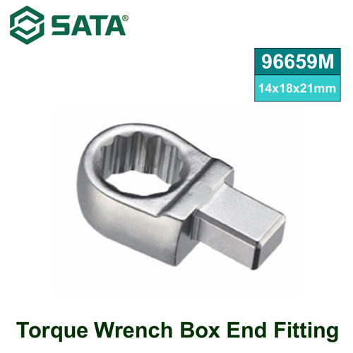 [96659] Kunci Ring Torsi 96659M Torque Wrench Box End Fitting 14x18x21 mm Sata