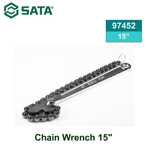 [97452] Kunci Rantai Oli Filter 97452 Chain Wrench 15" Sata Tools