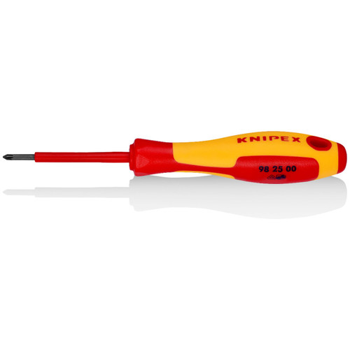 Obeng Listrik VDE Plus PZ0 1 2 3 4 KNIPEX Pozidriv Screwdrivers 98 25