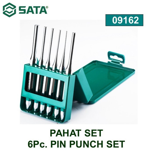 [09162] Pahat Pin Set 09162 - 6Pcs Pin Punch Set Sata Tools