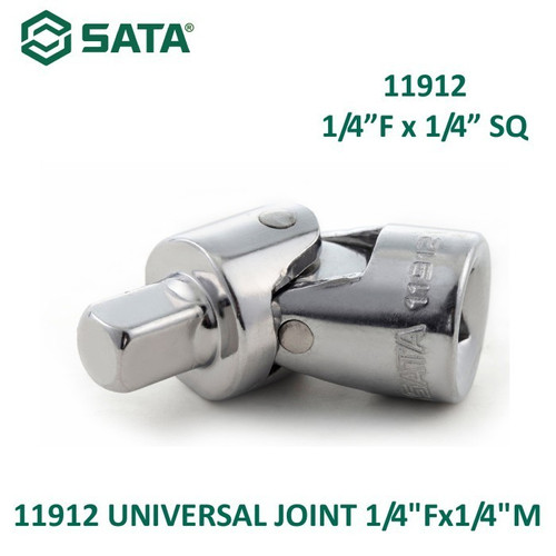 [11912] SOCKET ADAPTOR FLEKSIBEL 11912 UNIVERSAL JOINT 1/4" F x 1/4" M SATA