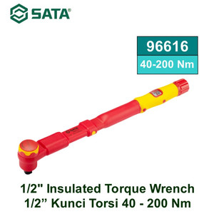 [96616] Kunci Torsi Listrik 1/2" 40-200Nm 96616 Insulated Torque Wrench Sata