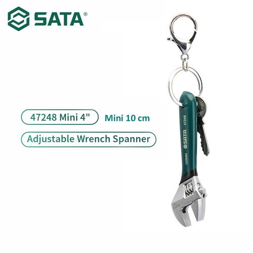 [47248] Sata Tools 47248 Kunci Inggris Handle Karet 4inch 100 mm EU Style Adjustable Wrench