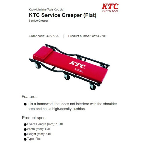 [0] Service Creeper-AYSC-20F KTC Mechanic Creeper Alas mekanik atau Montir