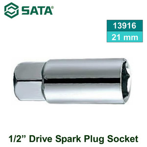 [13916] Kunci Sok Busi 13916 21 mm 1/2" Dr. Spark Plug Socket Sata Tools