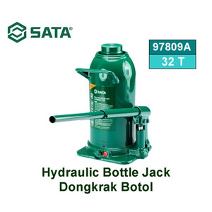 [97809] Dongkrak Botol Hidrolik 97809A Hydraulic Bottle Jack 32 Ton Sata Tools