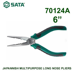 [70124] Tang Lancip 6" 70124A Japannish Multipurpose Long Nose Plier Sata Tool