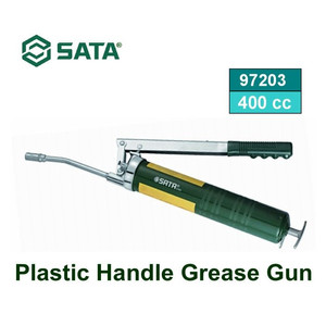 [97203] Pompa Gemuk 97203 Hand-Operated Plastic Handle Grease Gun 400 cc Sata