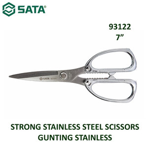 [93122] Gunting Stainless 93122 - Strong Stainless Steel Scissors Sata Tools