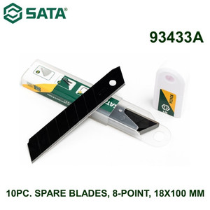 [93433] Isi Cutter 93433A - 10Pc. Spare Blades, 8-Point, 18X100 mm Sata Tools