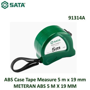 [91314] Meteran 5 M x 19 MM 91314A Abs Case Tape Measure 5 Meters Sata Tools