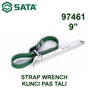 [97461] Kunci Oli Filter Kulit Sabuk 97461 - Strap Wrench 9" Sata Tools