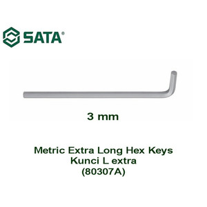 [80307] Kunci L 3.0 mm 80307A Metrik Extra Long Hex Key Sata Tools