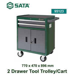 [95123] SATA Tools 2 Laci Drawer Trolley 95123 DRAWER TOOL TROLLEY / CART