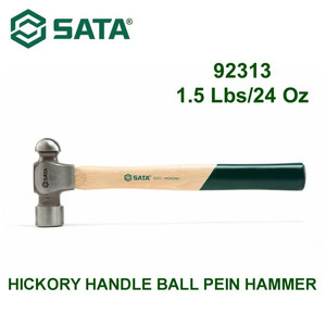 [92313] Palu Konde 92313 - Hickory Handle Ball Pein Hammer 1.5 Lbs/24 Oz Sata