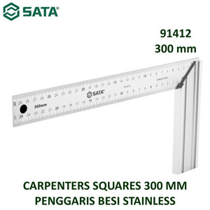 [91412] Penggaris Besi 91412 - Carpenters Squares 300 mm Sata Tools