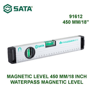 [91612] Waterpass Magnetic Level 91612 - Magnetic Level 450mm/18" Sata Tools