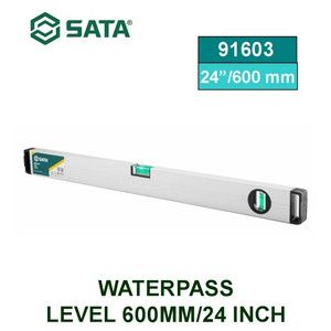 [91603] Alat Ukur Waterpass 91603 Waterpass Level 600mm/24 Inch Sata Tools