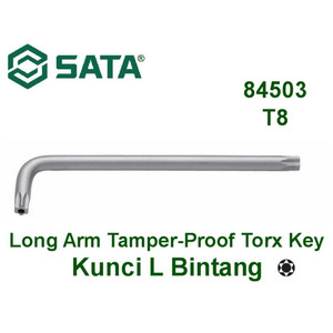 [84503] Kunci L Bintang 84503 - Torx Tamper Proof Key T-8 Sata Tools