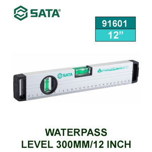 [91601] Alat Ukur Waterpass 91601 Waterpass Level 300mm/12 Inch Sata Tools
