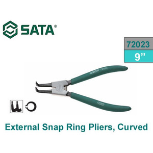 [72032] Tang Snap Ring Pliers External Open Curved 9" 72032 Germany Type Sata