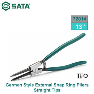 [72014] Tang Snap Ring Pliers External Open Straight 13" 72014 Germany Ty Sata