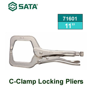 [71601] Tang Jepit Las 71601 C-Clamp Locking Pliers 11" Sata Tools