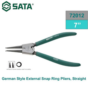 [72012] Tang Snap Ring Plier External Open Straight 7" 72012 Germany Type Sata